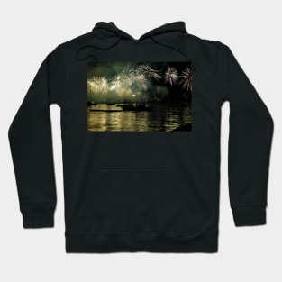 Fireworks Green / Swiss Artwork Photography Hoodie